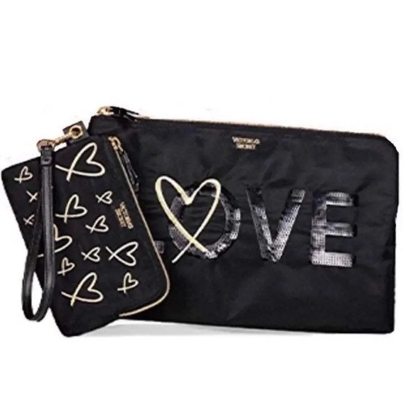 Victoria's Secret LOVE Wristlets Set of 2 NWT - Picture 1 of 9